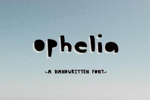 Ophelia Brush Font