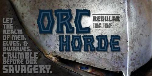 Orc Horde BB font family