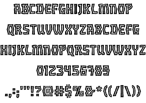 Orc Horde BB font family