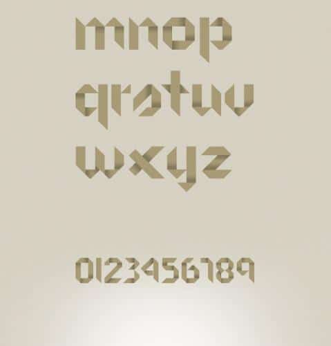Origami Font