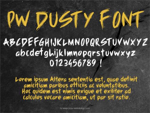 PW Dusty Brush Font