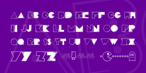 Pac Man Font