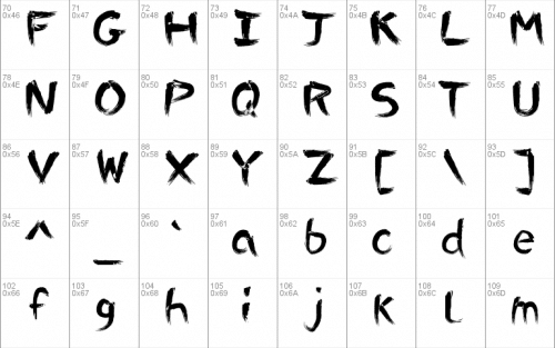 Painter Brush Font