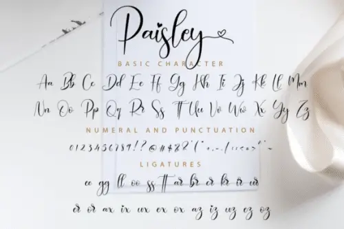 Paisley Calligraphy Font