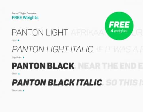 Panton Font Family