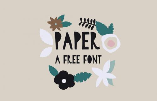 Paper Font