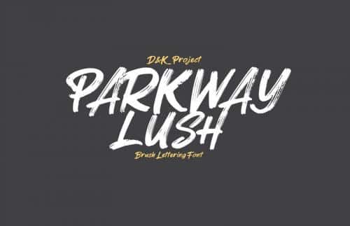 Parkway Lush Brush Font