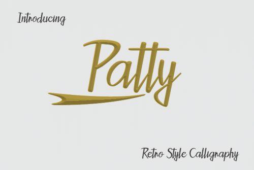 Patty Script Font