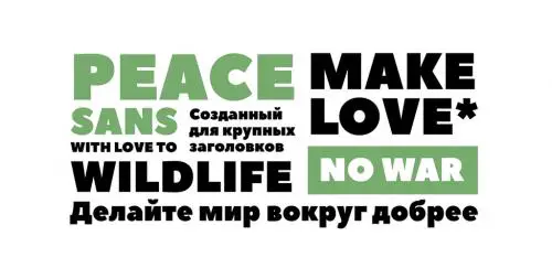 Peace Sans Font Toy Story Font
