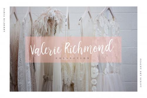 Peachy Sky Svg Casual Script