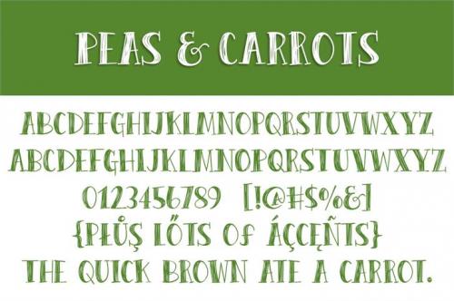 Peas And Carrots Font