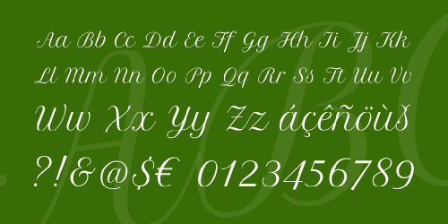 Petit Formal Script Font