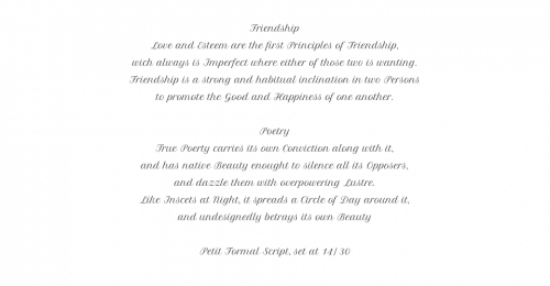 Petit Formal Script Font