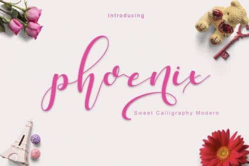 Phoenix Sweet Calligraphy Modern Font