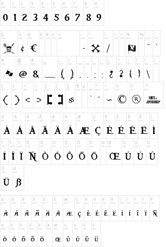 Pieces of Eight Carribean Font