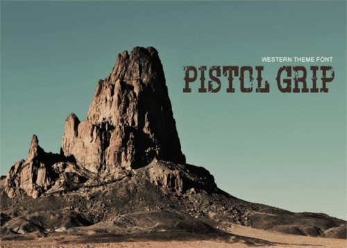 Pistol Grip Pump Font