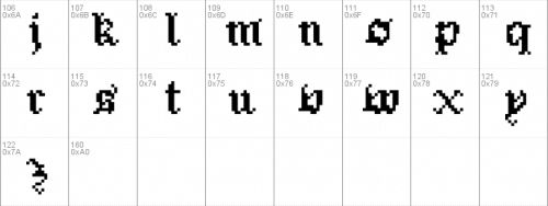 Pixel Gothic Font
