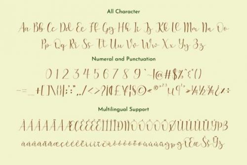Positive Attitude Calligraphy Font