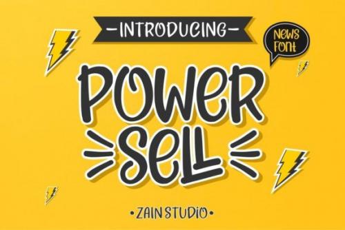 Power Sell Display Font