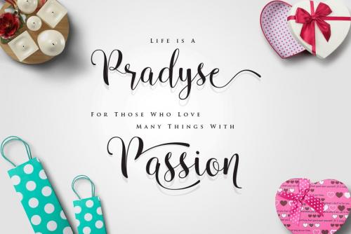 Pradyse Script Font