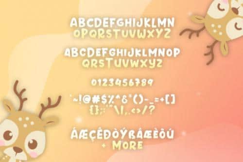 Prancer Deer Display Font
