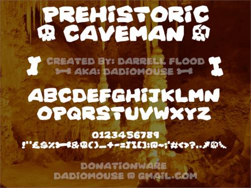 Prehistoric Caveman Font
