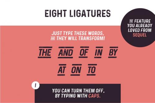 Prequel Typeface The Vintage Sequel