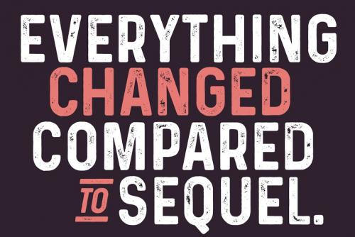 Prequel Typeface The Vintage Sequel