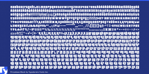 Pricedown Black Font