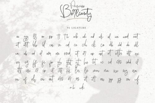 Princess Berlianty Handwritten Font
