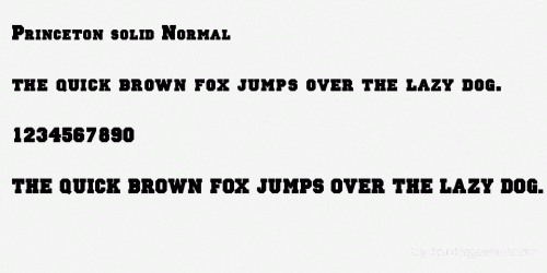 Princeton Font