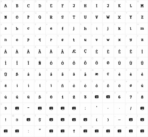 Printout Font
