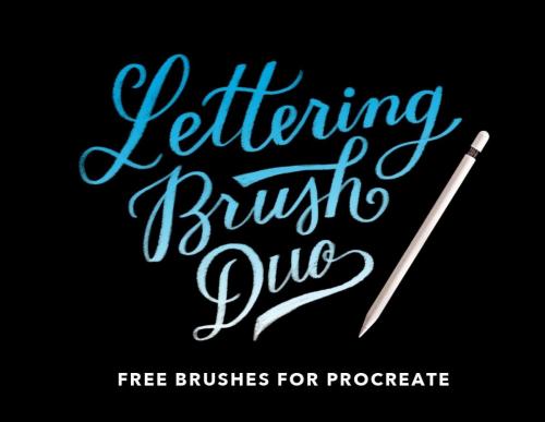 Procreate Lettering Brush Font