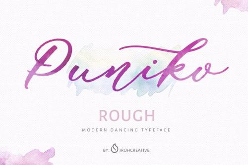 Puniko Rough Script Font