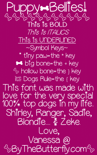 Puppy Bellies Font