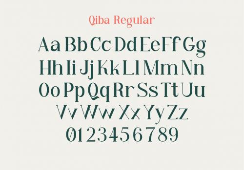 Qiba Simple Serif Font