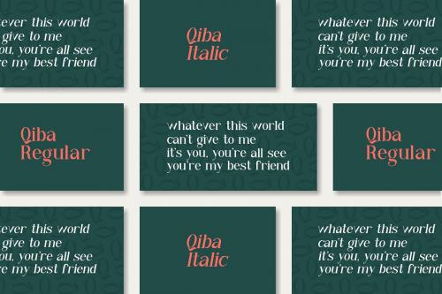 Qiba Simple Serif Font