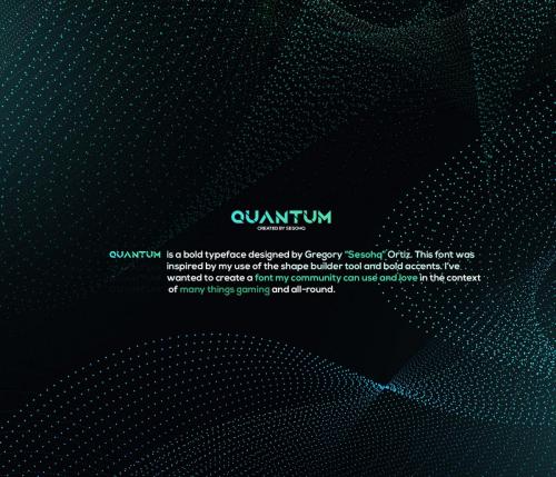 Quantum Typeface Font