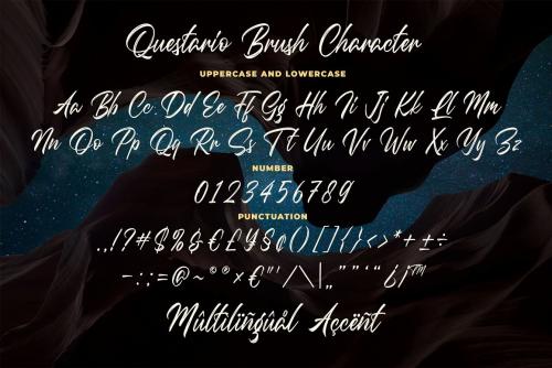 Questario Brush Style Font