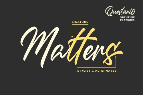 Questario Brush Style Font