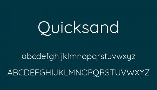 Quicksand Font