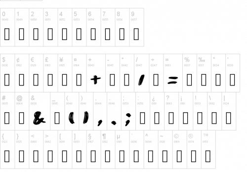 Quirk Brush Big Font