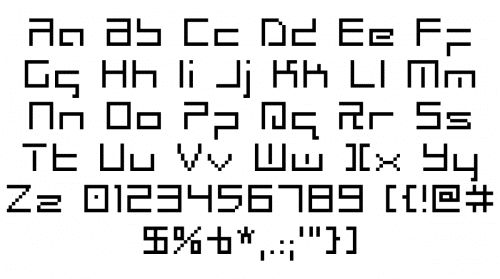 Radio Space Bitmap Font
