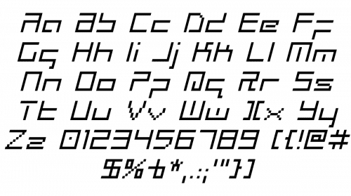 Radio Space Bitmap Font