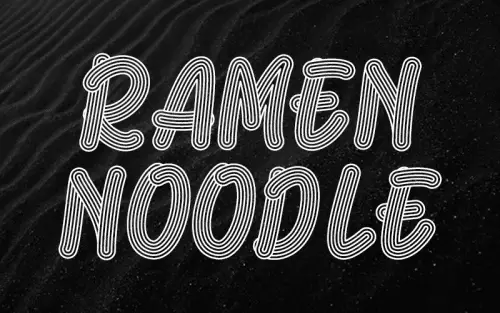 Ramen Noodle Font