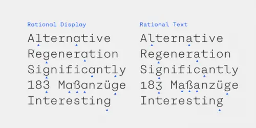 Rational Tw Display Font
