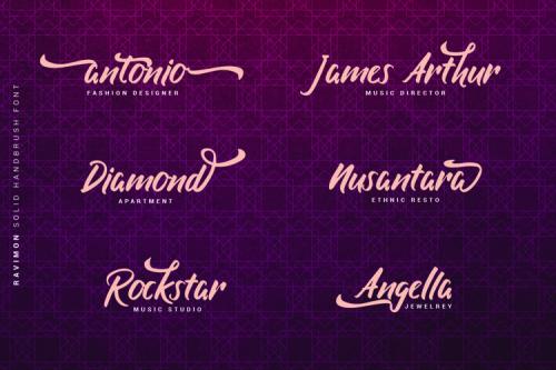 Ravimon Brush Font