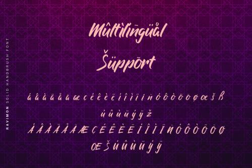Ravimon Brush Font