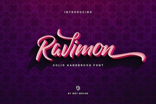 Ravimon Brush Font