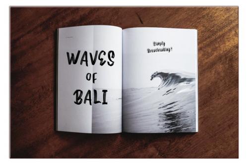 Raw Entry Brush Font